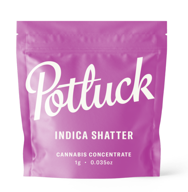 Potluck - Indica Shatter - cannabis Concentrate | Bloom Supply Canada
