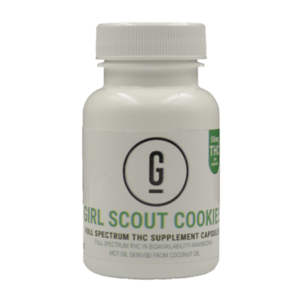 GRASS – THC Capsules – Girl Scout Cookies – 50mg | Bloom Supply Canada