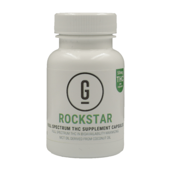 GRASS – THC Capsules – Rockstar – 50mg | Bloom Supply Canada