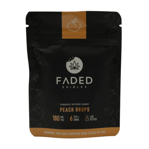 Faded Edibles – Peach Drops – 180mg | Bloom Supply Canada