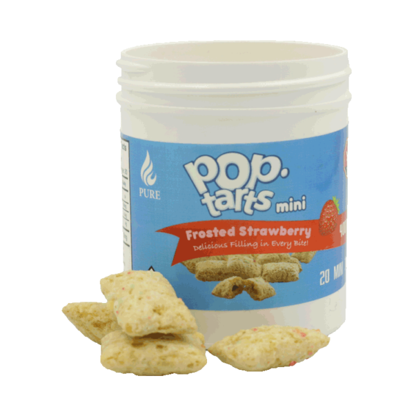 Pop Tarts Mini’s – THC Infused Frosted Strawberry Bites – 400mg | Bloom Supply Canada