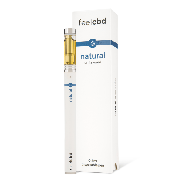 FeelCBD – Natural – Disposable CBD Vape Pen 0.5ml | Bloom Supply Canada
