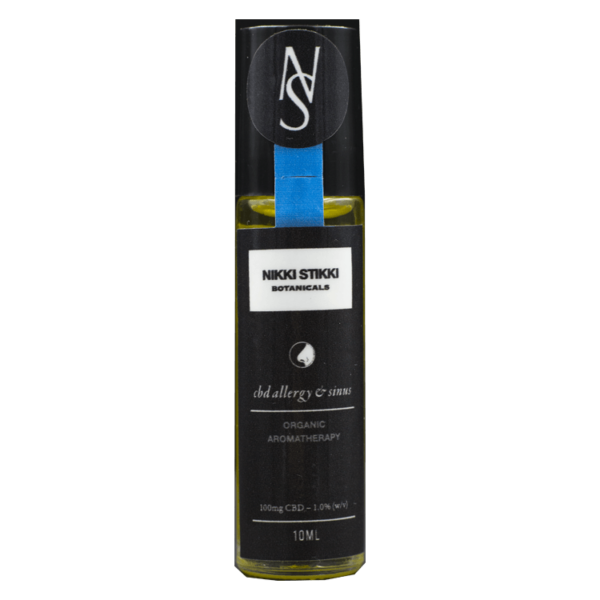 Nikki Stikki Botanicals – Organic Aromatherapy – CBD Allergy and Sinus Roller 100mg CBD | Bloom Supply Canada