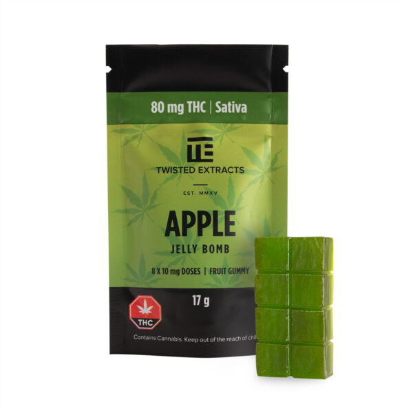 Twisted Extracts – Apple Jelly Bomb – Sativa – 80mg THC | Bloom Supply Canada