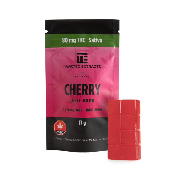 Twisted Extracts – Cherry Jelly Bomb – Sativa – 80mg THC | Bloom Supply Canada