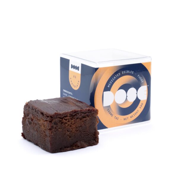 Dose Edibles – Chocolate Fudge – 200mg THC | Bloom Supply Canada