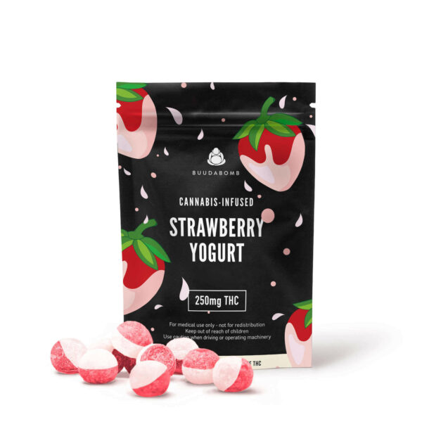 Buudabomb – Strawberry Yogurt Explosion – 250mg THC | Bloom Supply Canada