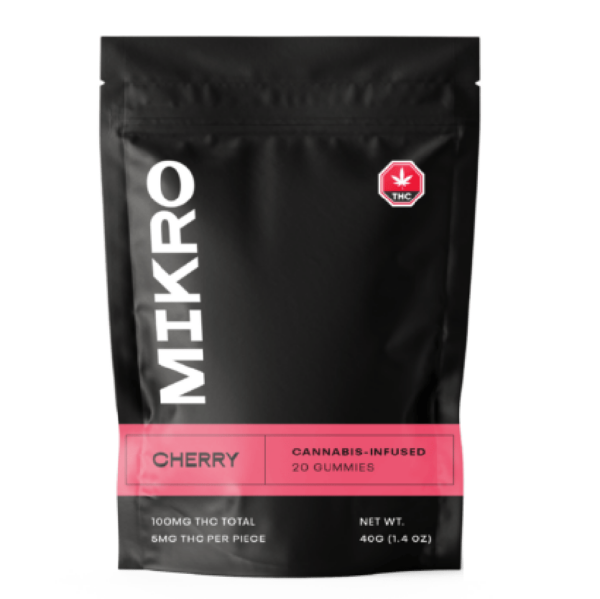 Mikro – THC Gummies – 100mg THC – Cherry | Bloom Supply Canada