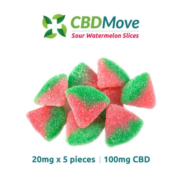 CBD Move – CBD Gummies – Watermelon – 100mg CBD | Bloom Supply Canada