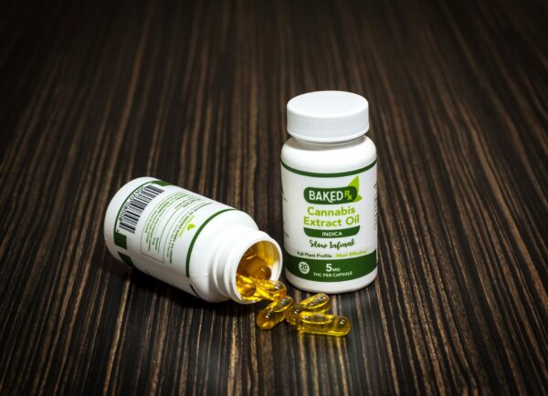 Baked Edibles -Indica Cannoil Capsules 5mg | Bloom Supply Canada
