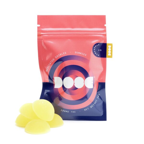 Dose Edibles Gummies – Pineapple | Bloom Supply Canada