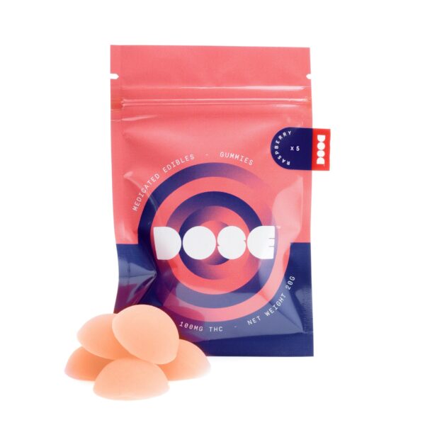 Dose Edibles Gummies – Raspberry | Bloom Supply Canada