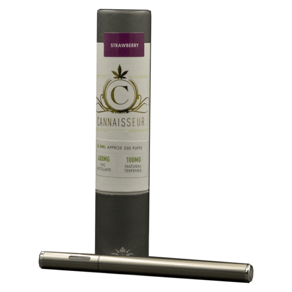 Cannaisseur – Disposable THC Distillate Pen – Strawberry 0.3ml | Bloom Supply Canada