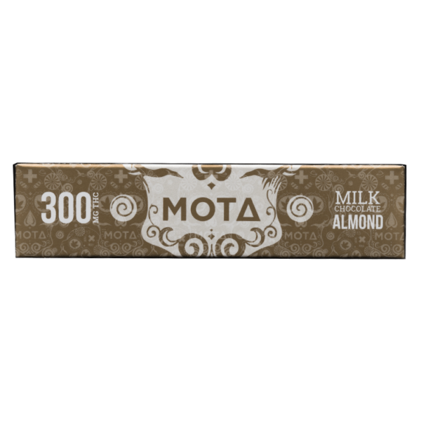 MOTA Edibles – Milk Chocolate Almond Bar – 300mg THC | Bloom Supply Canada