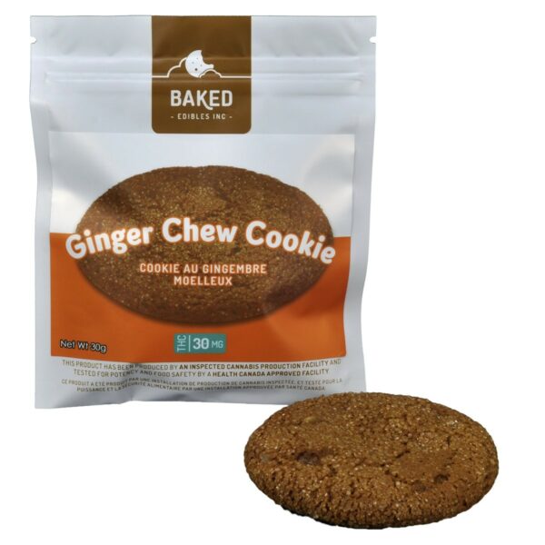 Baked Edibles – Cookie – Ginger Chew 30mg THC | Bloom Supply Canada