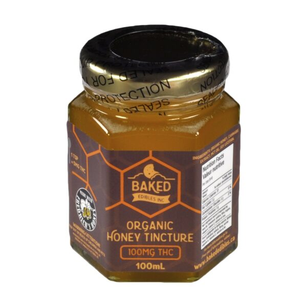 Baked Edibles – Organic Honey Tincture 100mg THC | Bloom Supply Canada