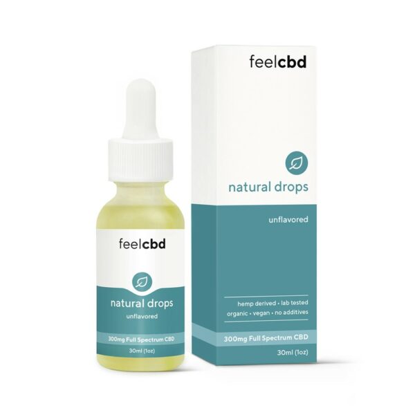 FeelCBD – Natural Drops – CBD Tincture 300mg | Bloom Supply Canada