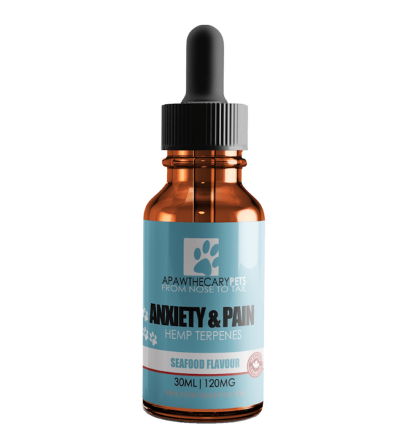 Apawthecary Pets – Anxiety & Pain Tincture – Seafood Medley Flavour 120mg | Bloom Supply Canada