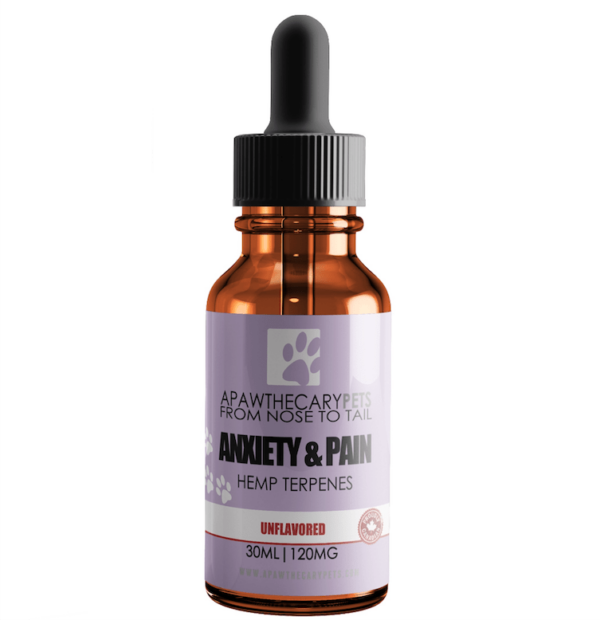 Apawthecary Pets – Anxiety & Pain Tincture – Unflavoured 120mg | Bloom Supply Canada