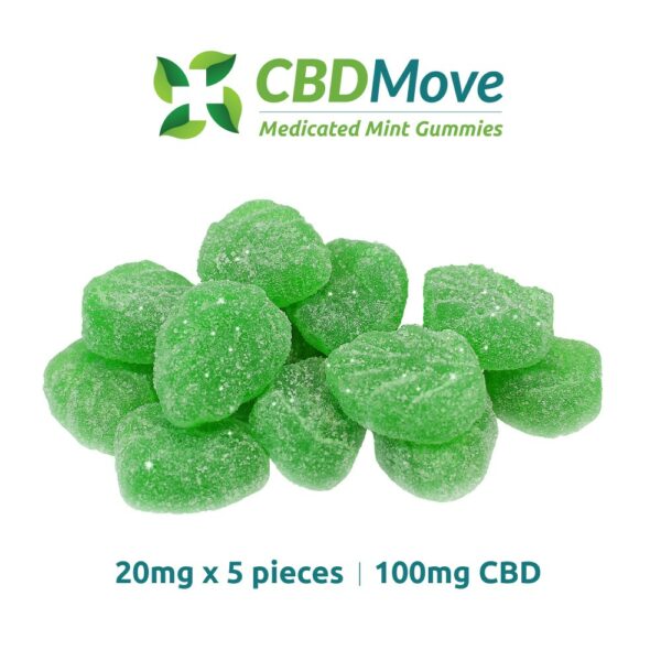 CBD Move – CBD Gummies – Mint Leaves – 100mg | Bloom Supply Canada