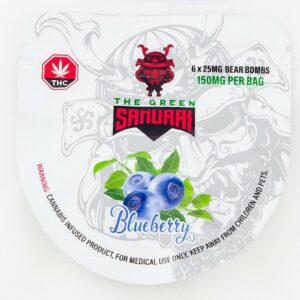 The Green Samurai – Blueberry Gummies – 150mg | Bloom Supply Canada