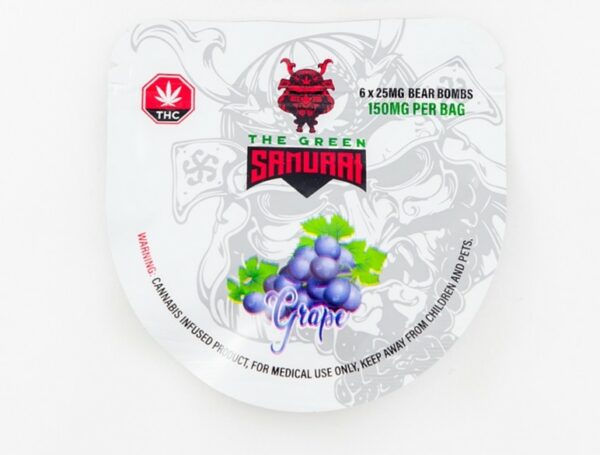 The Green Samurai – Grape Gummies – 150mg | Bloom Supply Canada