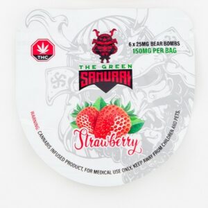 The Green Samurai – Strawberry Gummies – 150mg | Bloom Supply Canada