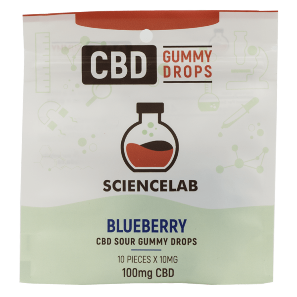 Sciencelab – CBD Sour Gummy Drops – Blueberry 100mg CBD | Bloom Supply Canada