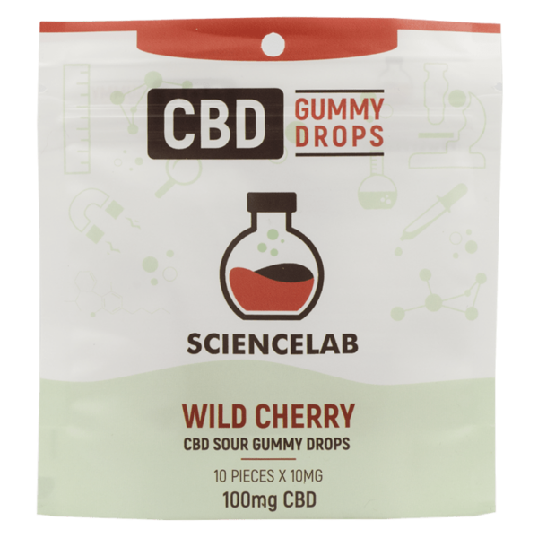 Sciencelab – CBD Sour Gummy Drops – Wild Cherry 100mg CBD | Bloom Supply Canada