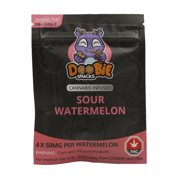 Doobie Snacks – CBD Sour Gummy Bears – 150mg CBD | Bloom Supply Canada