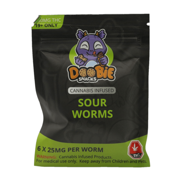 Doobie Snacks – CBD Sour Gummy Bears – 150mg CBD | Bloom Supply Canada