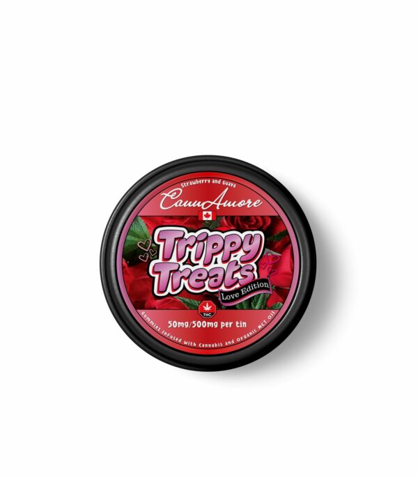 Trippy Treats – Strawberry Guava – CannAmore Love Edition – 500mg THC | Bloom Supply Canada