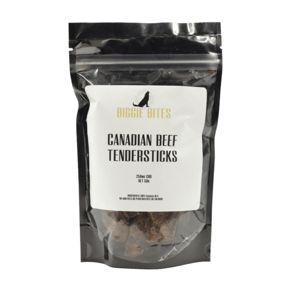 Biggie Bites – Canadian Beef Tendersticks – 250mg CBD | Bloom Supply Canada