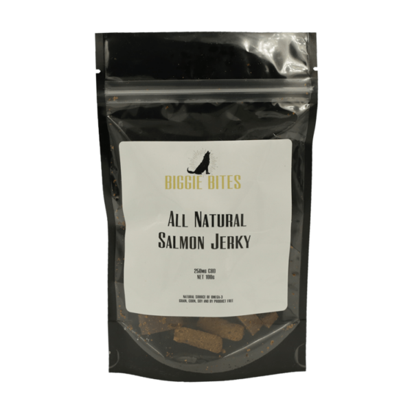 Biggie Bites – All Natural Salmon Jerky – 250mg CBD | Bloom Supply Canada