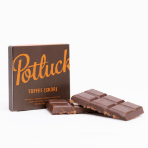 Potluck – Infused Chocolate – Toffee (Skor) – 300mg THC | Bloom Supply Canada