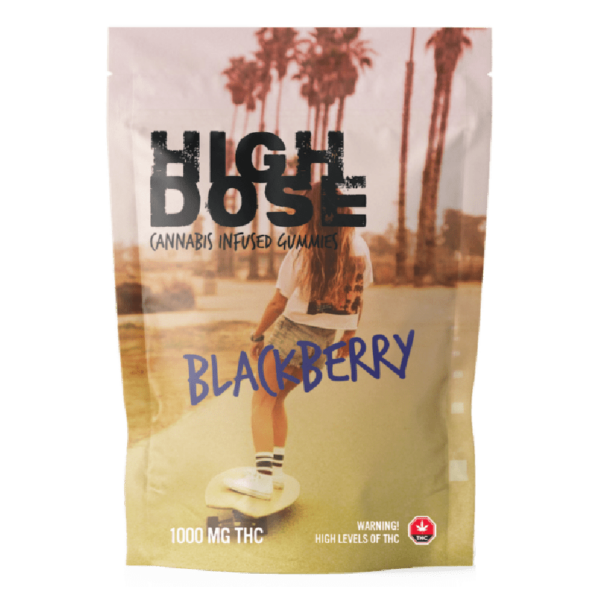 High Dose – cannabis Infused Gummies – Blackberry – 1000mg/1500mg | Bloom Supply Canada