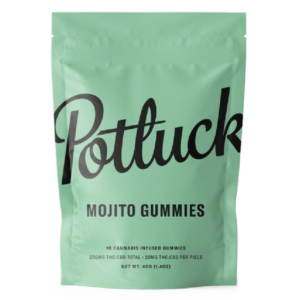 Potluck Extracts – Mojito Gummies (1:1) – 100mg THC / 100mg CBD | Bloom Supply Canada