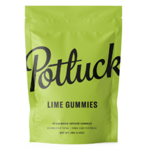 Potluck Extracts – Lime Gummies (CBD) – 200mg | Bloom Supply Canada