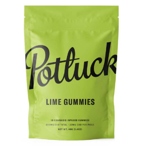 Potluck Extracts – Lime Gummies (CBD) – 200mg | Bloom Supply Canada