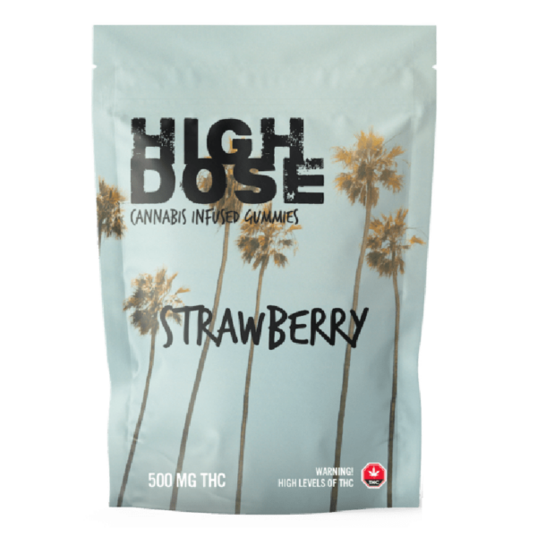 High Dose – cannabis Infused Gummies – Strawberry – 500mg/1000mg | Bloom Supply Canada