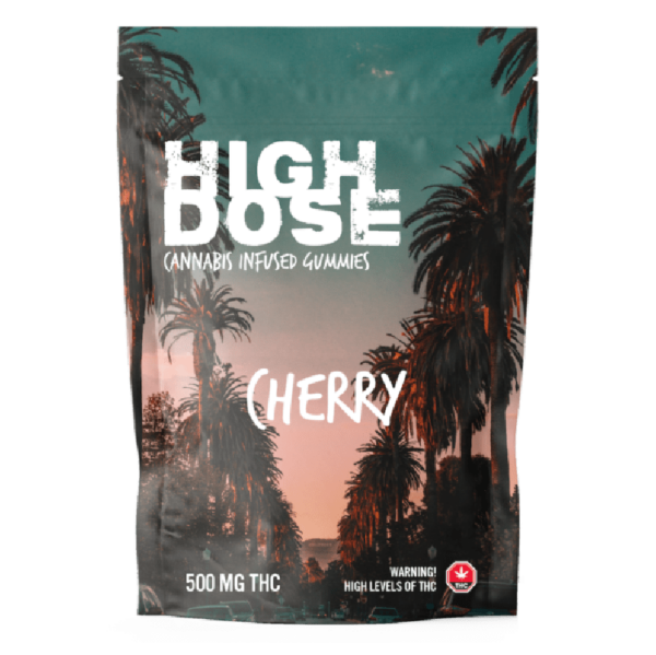 High Dose – cannabis Infused Gummies – Cherry – 500mg/1000mg | Bloom Supply Canada