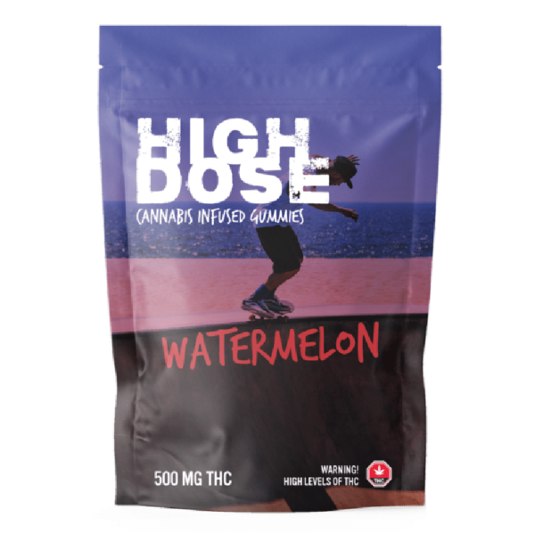 High Dose – cannabis Infused Gummies – Watermelon – 500mg/1000mg | Bloom Supply Canada