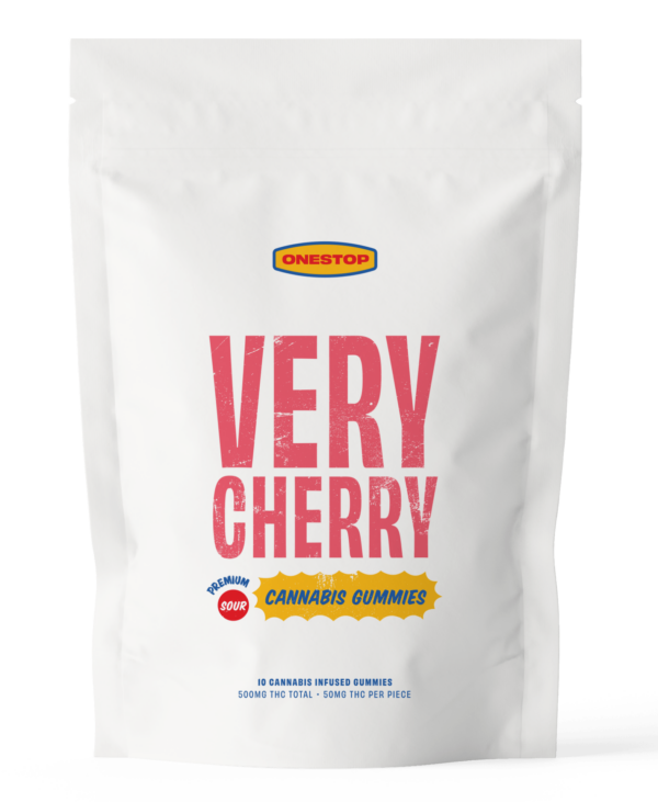 Onestop – Very Cherry THC Gummies 500mg | Bloom Supply Canada