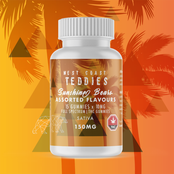 West Coast Teddies – Sunshine Bears – Sativa (150mg) | Bloom Supply Canada