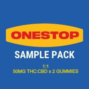 Onestop – Sample Pack – 1:1 – (50mg CBD:THC x 2 Gummies) | Bloom Supply Canada